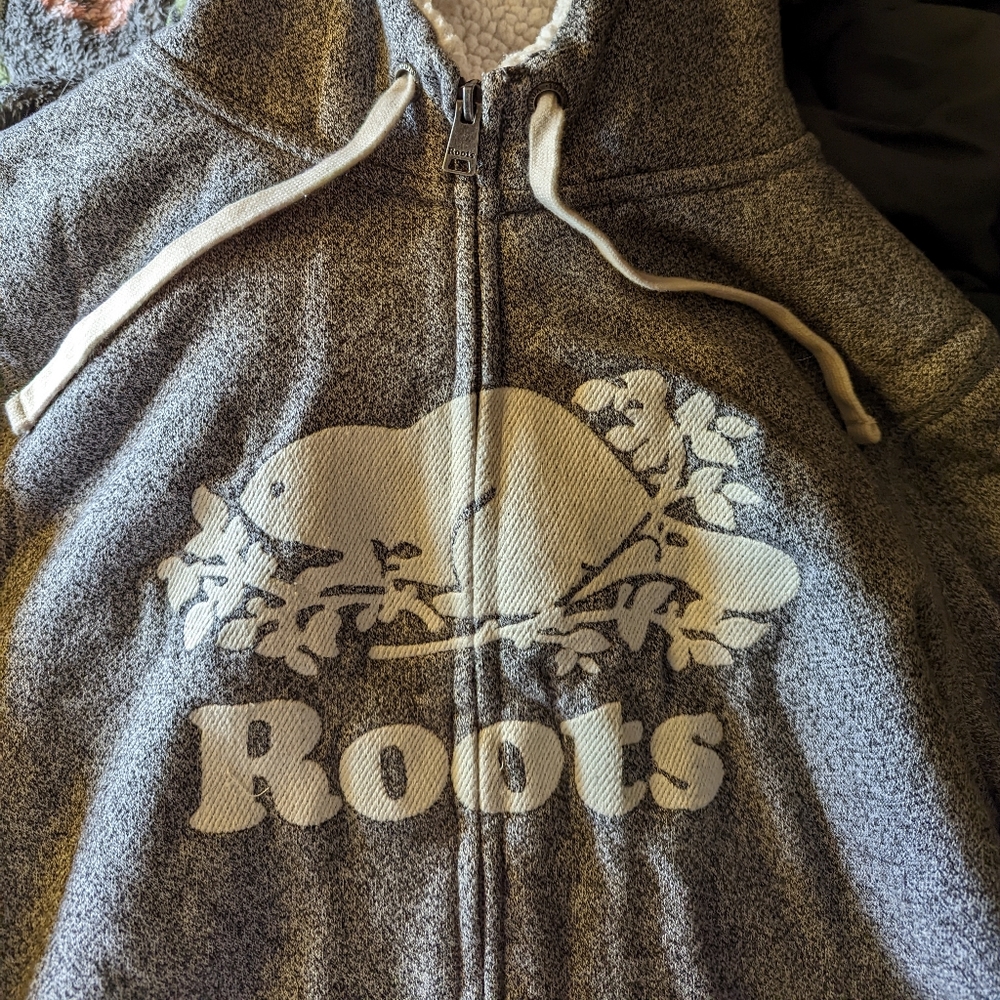 Roots XL Sherpa lined hoodie